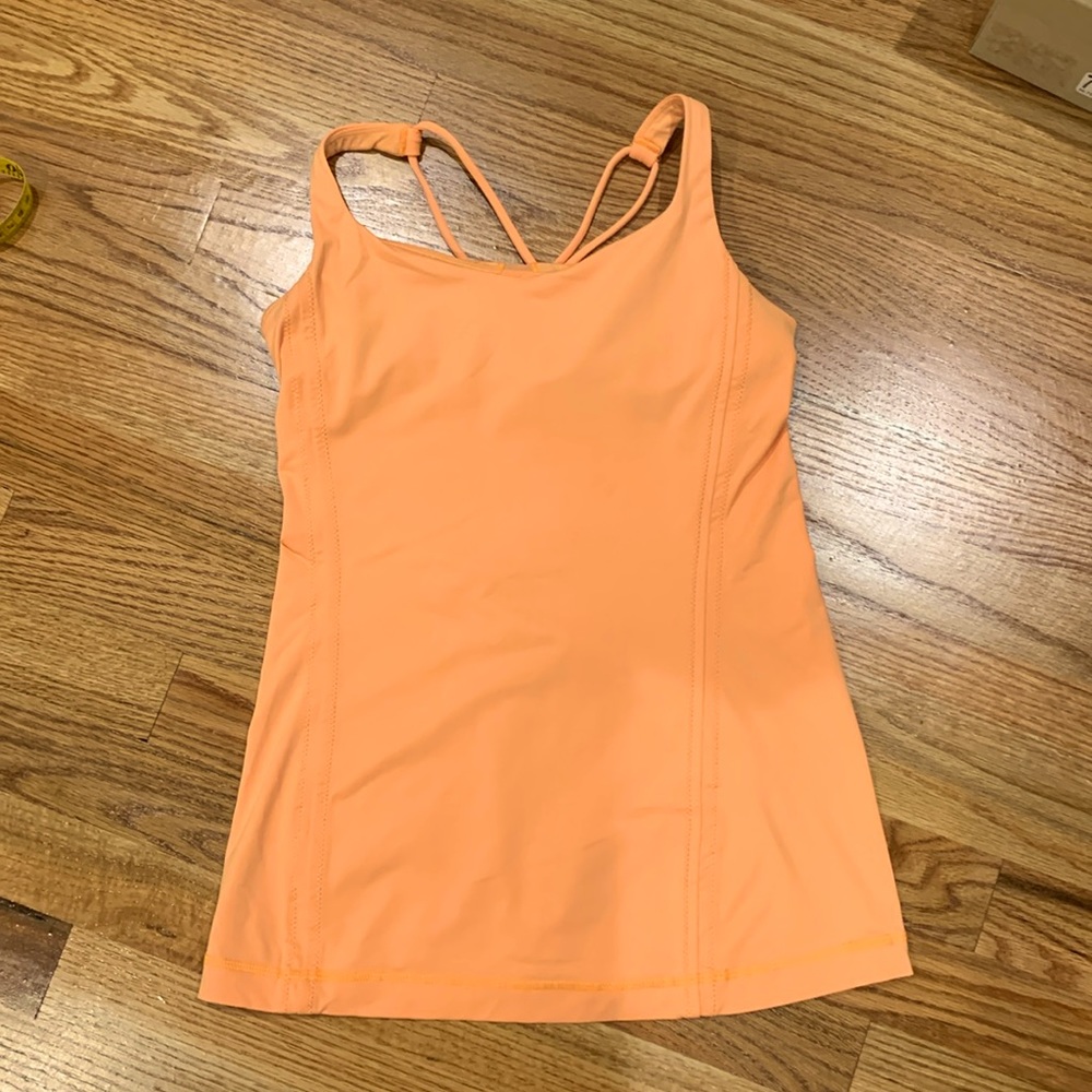 Lululemon Cross Strap Tank Bright Orange 4